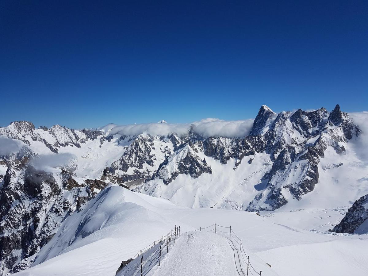 Vue Brevent Sublime En Centre Ville Avec Parking Prive Chamonix Luaran gambar
