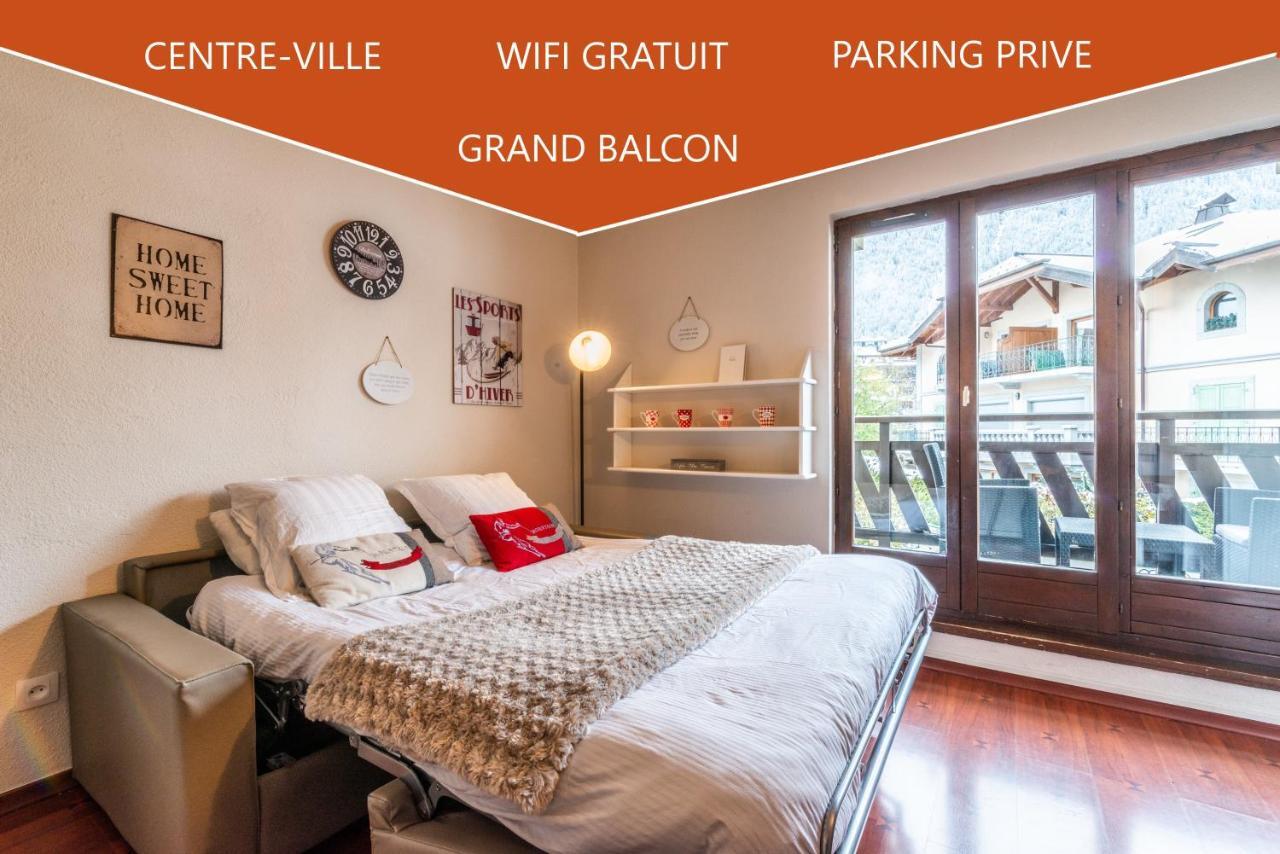 Vue Brevent Sublime En Centre Ville Avec Parking Prive Chamonix Luaran gambar